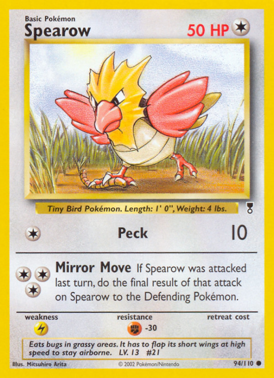 Spearow 94/110 Other Legendary Collection