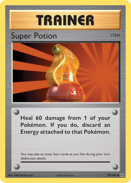 Super Potion 87/108 XY Evolutions