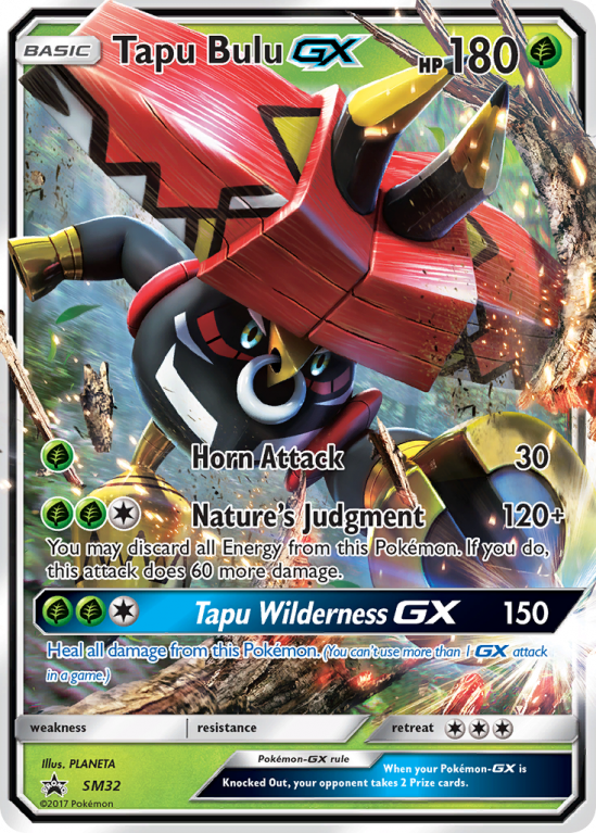 Tapu Bulu-GX SM32/248 Sun & Moon SM Black Star Promos