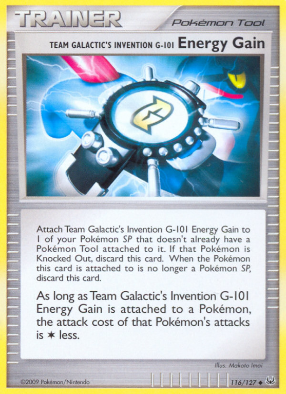 Team Galactic's Invention G-101 Energy Gain 116/127 Platinum Platinum