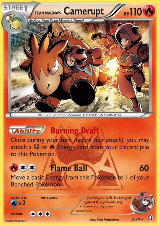 Team Magma's Camerupt 2/34 XY Double Crisis