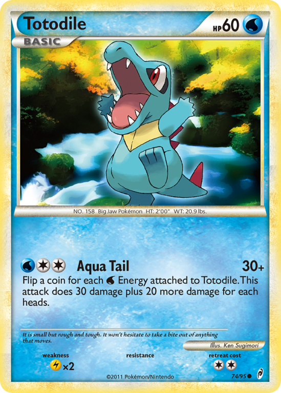 Totodile 74/106 Heartgold & Soulsilver Call of Legends