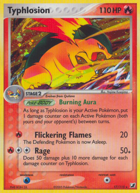Typhlosion 17/115 EX Unseen Forces