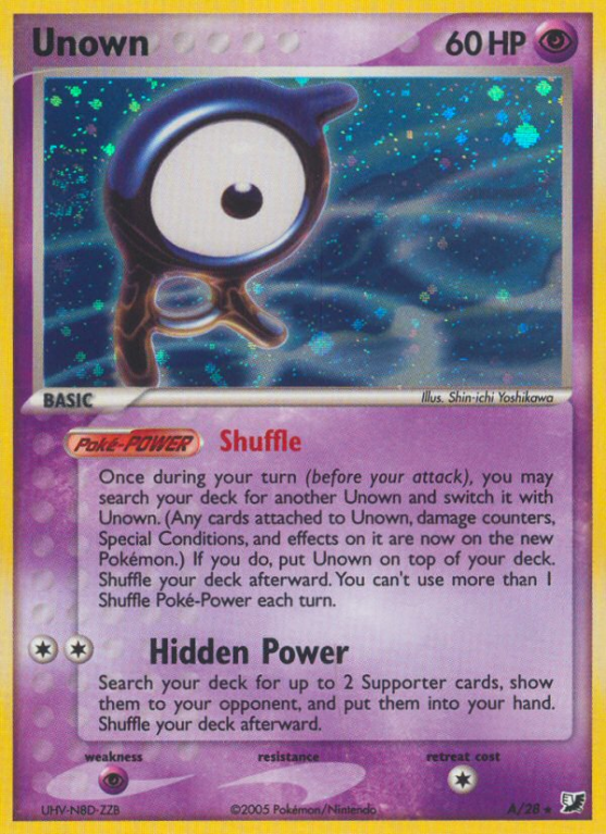 Unown A/115 EX Unseen Forces