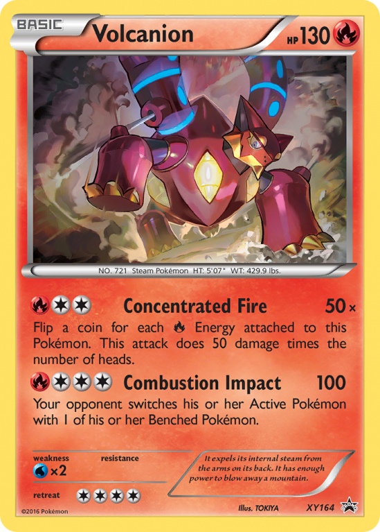 Volcanion XY164/211 XY XY Black Star Promos