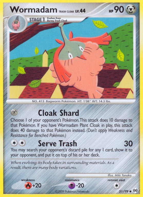 Wormadam Trash Cloak 51/99 Platinum Arceus