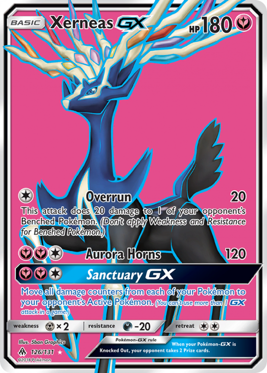 Xerneas-GX 126/131 Sun & Moon Forbidden Light