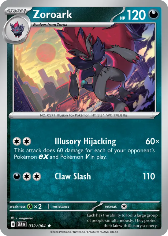 Zoroark 32/64 Scarlet & Violet Shrouded Fable