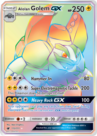 Alolan Golem-GX 113/111