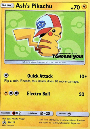 Ash's Pikachu SM112/248
