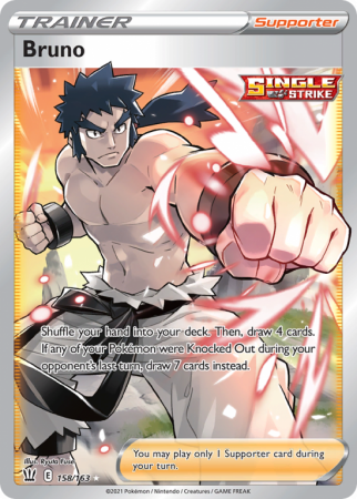 Bruno 158/163 Sword & Shield Battle Styles