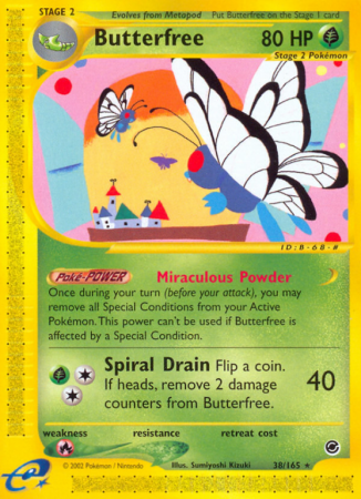 Butterfree 38/165 E-Card Expedition Base Set