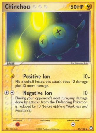 Chinchou 49/108 EX Power Keepers