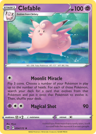 Clefable 54/172 Sword & Shield Brilliant Stars