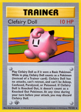 Clefairy Doll 70/102 Base Base Set