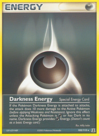 Darkness Energy 103/113 EX Delta Species