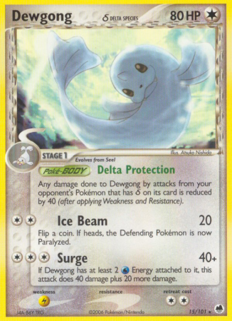 Dewgong δ 15/101 EX Dragon Frontiers