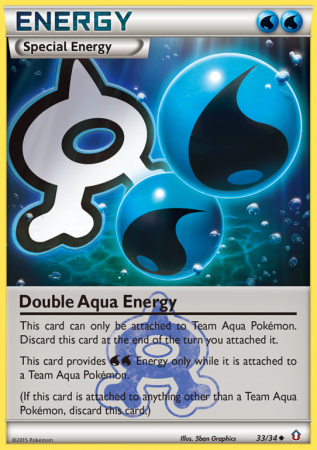 Double Aqua Energy 33/34 XY Double Crisis