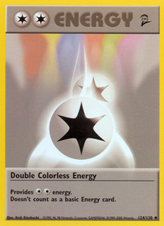Double Colorless Energy 124/130 Base Base Set 2