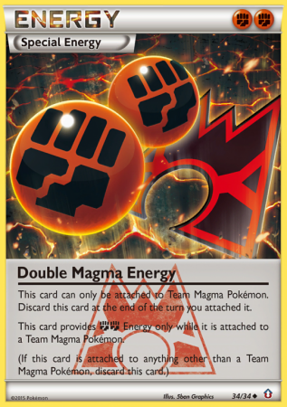 Double Magma Energy 34/34 XY Double Crisis