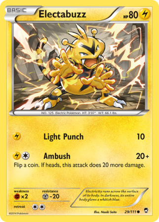 Electabuzz 29/111 XY Furious Fists