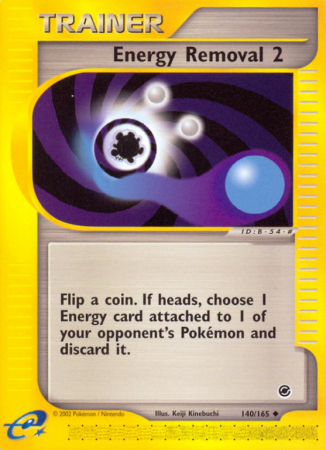 Energy Removal 2 140/165 E-Card Expedition Base Set