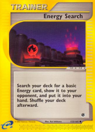 Energy Search 153/165 E-Card Expedition Base Set