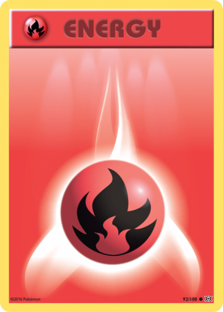 Fire Energy 92/108 XY Evolutions