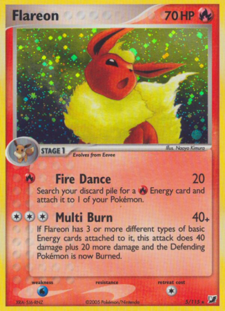 Flareon 5/115 EX Unseen Forces