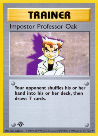 Impostor Professor Oak 73/102 Base Base Set