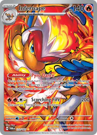 Infernape 173/167 Scarlet & Violet Twilight Masquerade