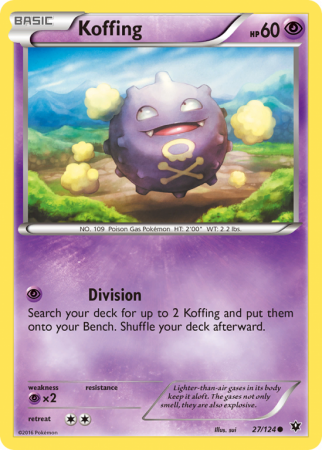 Koffing 27/124 XY Fates Collide