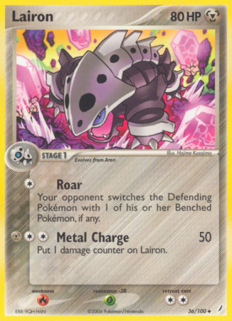 Lairon 36/100 EX Crystal Guardians