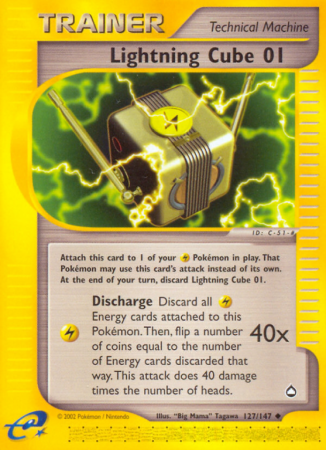 Lightning Cube 01 127/147 E-Card Aquapolis