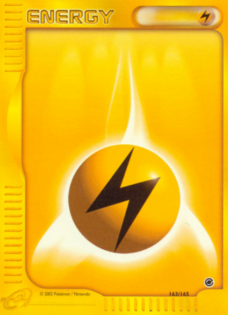 Lightning Energy 163/165 E-Card Expedition Base Set
