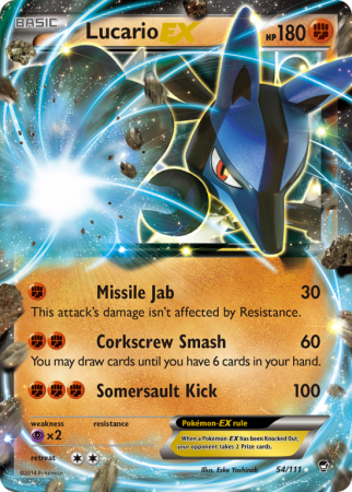 Lucario-EX 54/111 XY Furious Fists