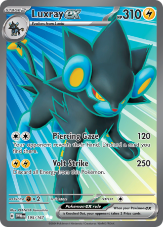 Luxray ex 195/167 Scarlet & Violet Twilight Masquerade