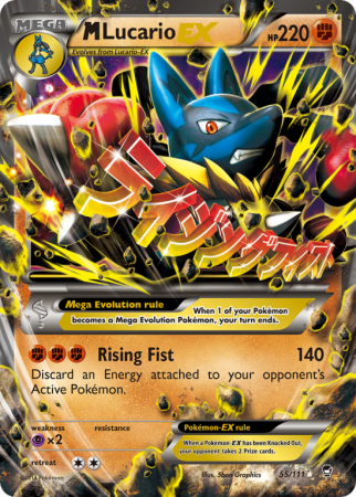 M Lucario-EX 55/111 XY Furious Fists