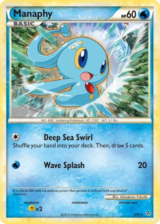 Manaphy 3/95 Heartgold & Soulsilver HS—Unleashed