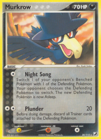 Murkrow 30/115 EX Unseen Forces