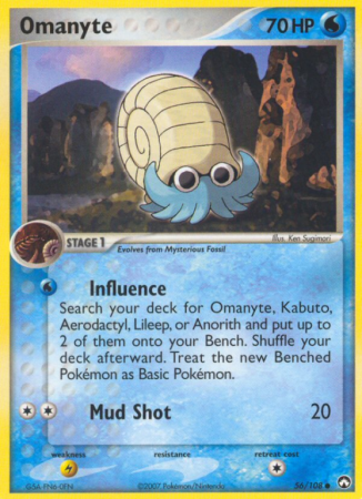 Omanyte 56/108 EX Power Keepers