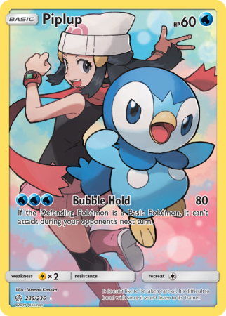 Piplup 239/236 Sun & Moon Cosmic Eclipse
