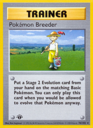Pokémon Breeder 76/102 Base Base Set