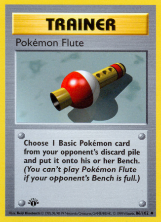 Pokémon Flute 86/102 Base Base Set