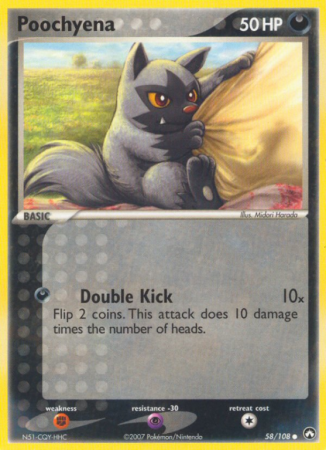 Poochyena 58/108 EX Power Keepers