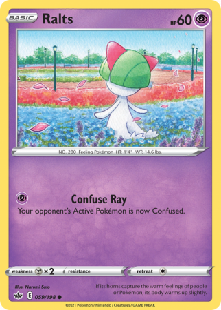Ralts 59/198 Sword & Shield Chilling Reign