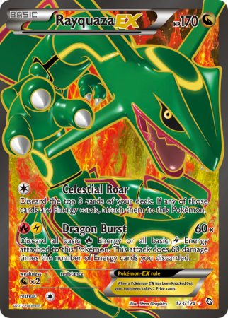 Rayquaza-EX 123/124 Black & White Dragons Exalted