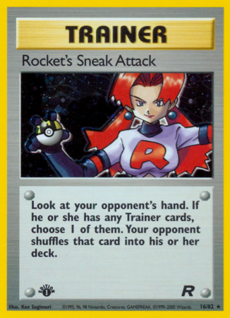 Rocket's Sneak Attack 16/82 Base Team Rocket