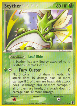 Scyther 29/112 EX FireRed & LeafGreen