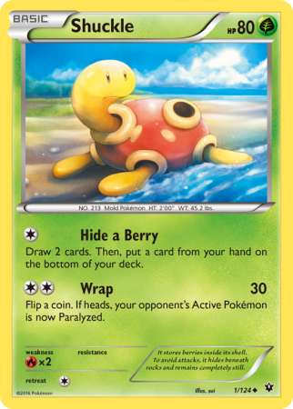 Shuckle 1/124 XY Fates Collide